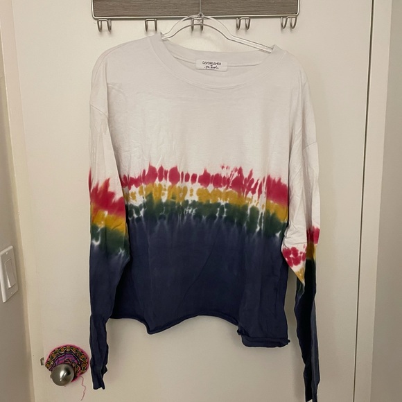 Free People Tops - Daydreamer x free people rainbow wash tie dye tee